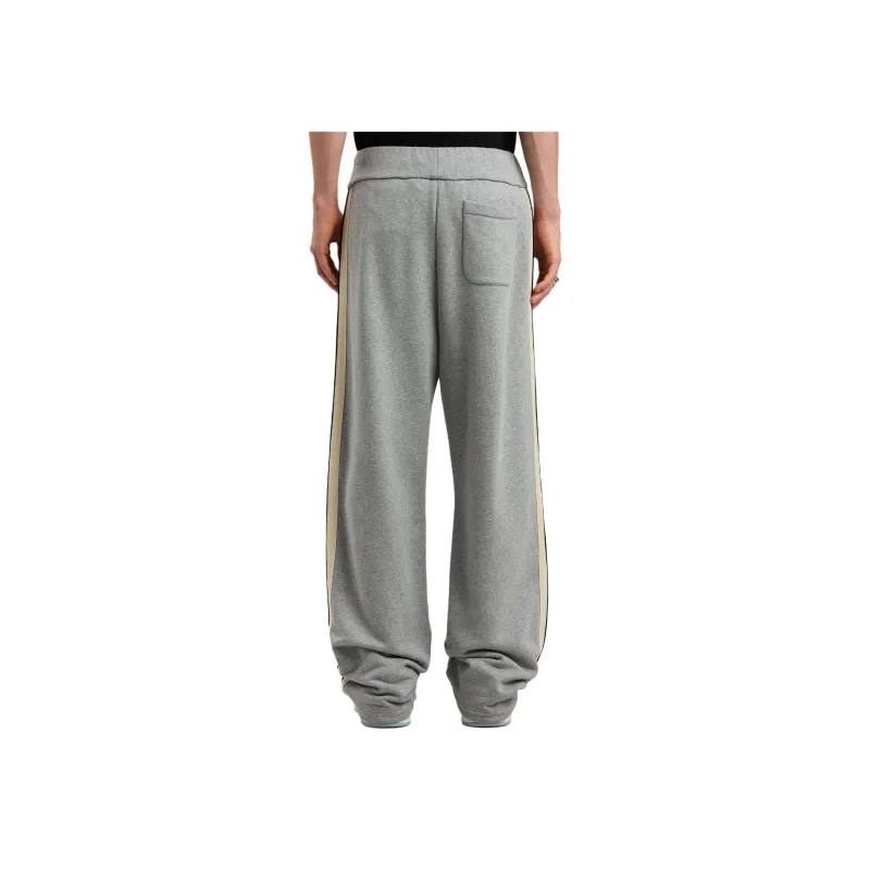 PALM ANGELS Curved Logo Print Sweatpants-1