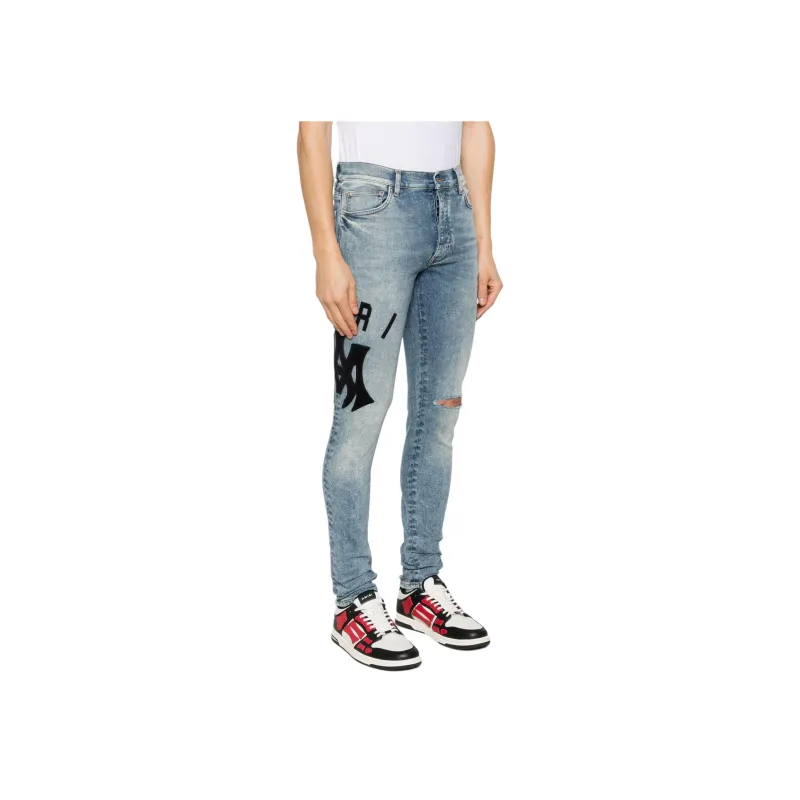 AMIRI Logo appliqué Skinny Jeans-1