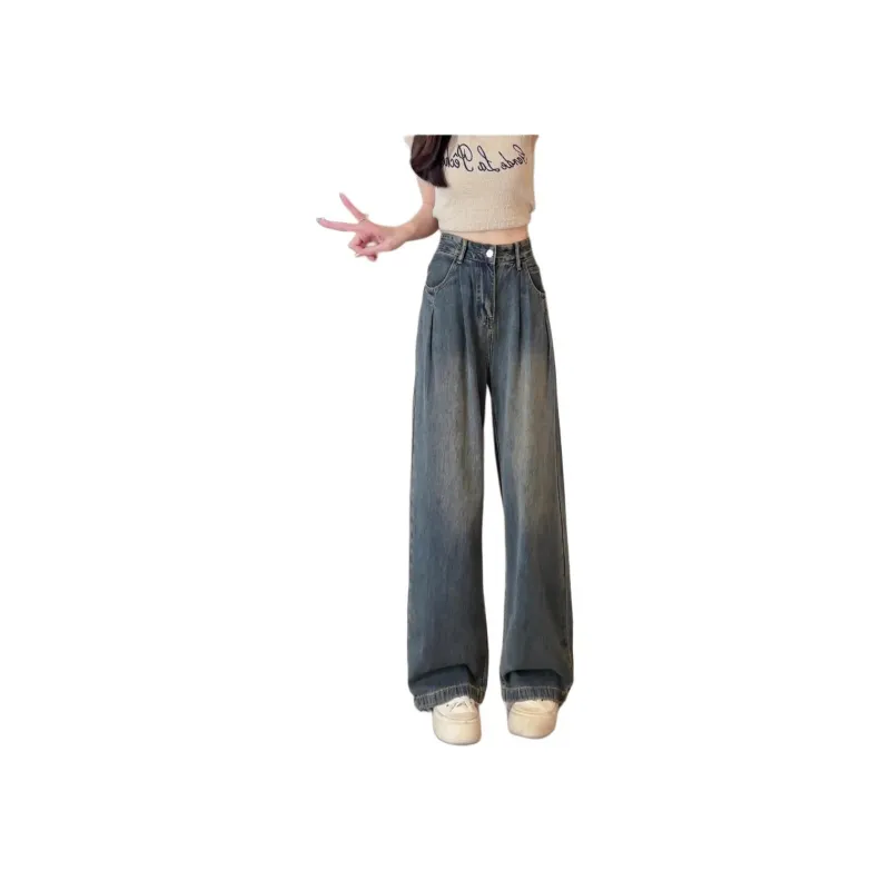 MEIQIER Jeans Women's Cement Gray-3