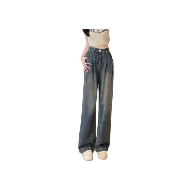 MEIQIER Jeans Women's Cement Gray-4