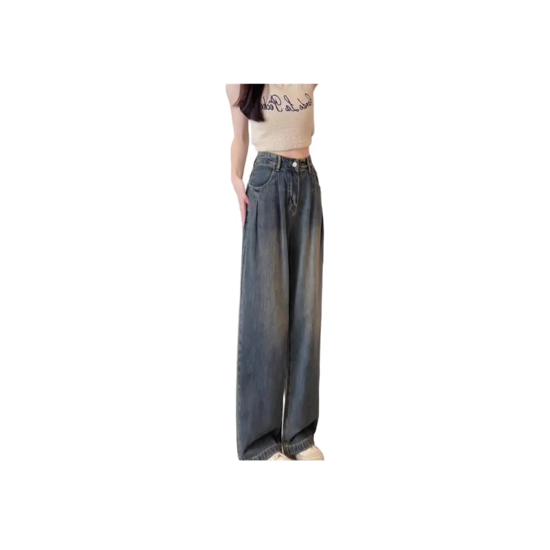 MEIQIER Jeans Women's Cement Gray-2