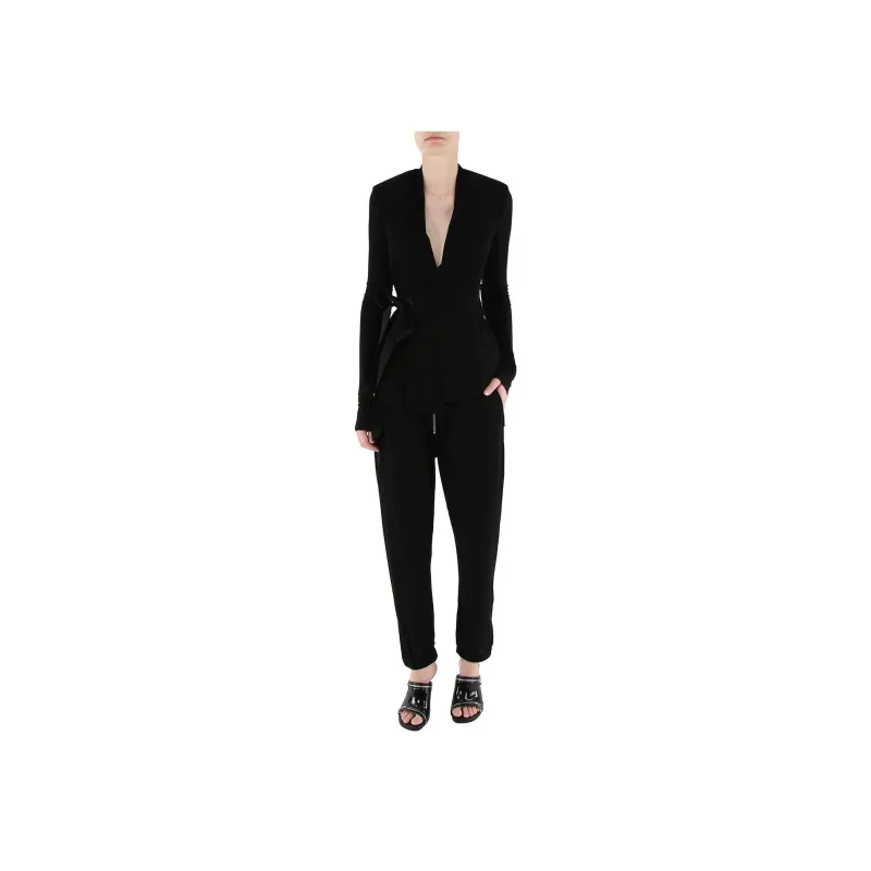 RICK OWENS Hollywood Wrap Jacket 'Black'-3