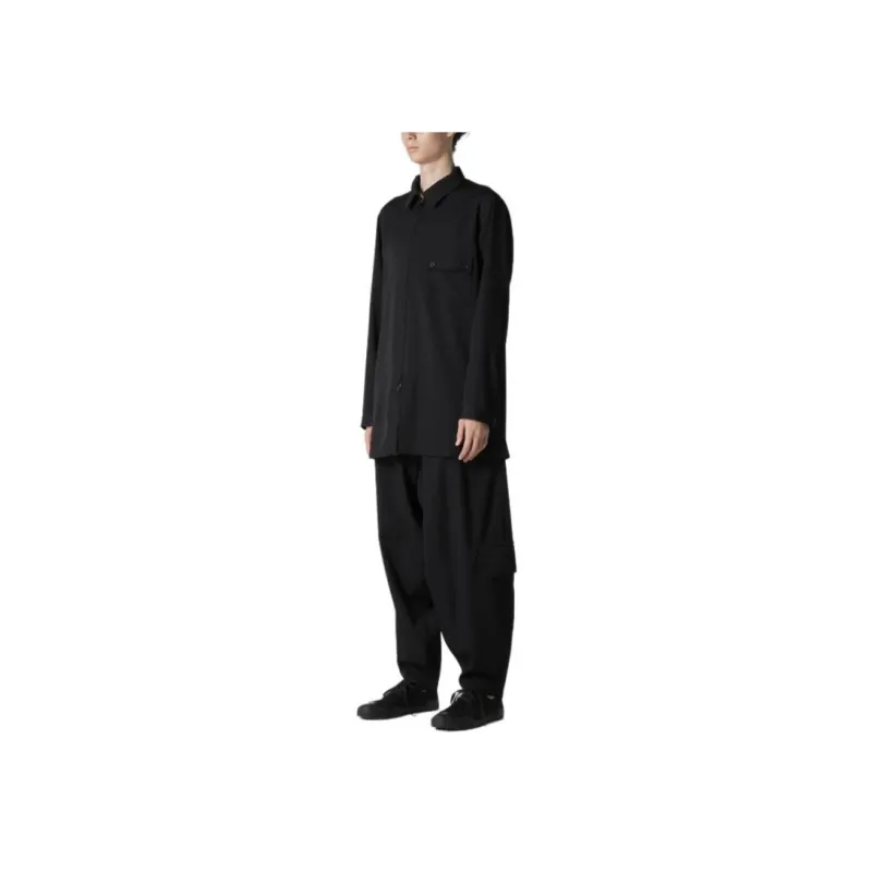 Yohji Yamamoto Long-Sleeved Button-Up Shirt-3