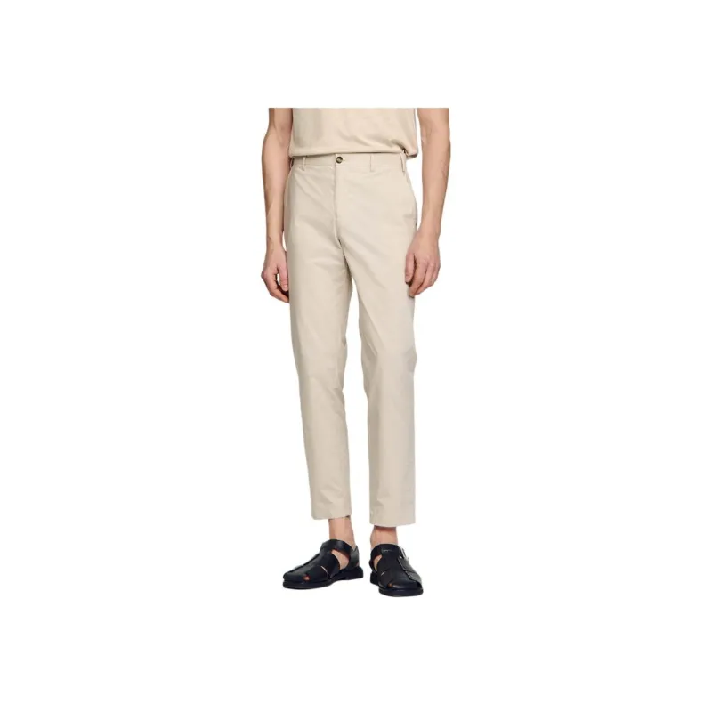Sandro Casual Pants Men's Light Gray-1