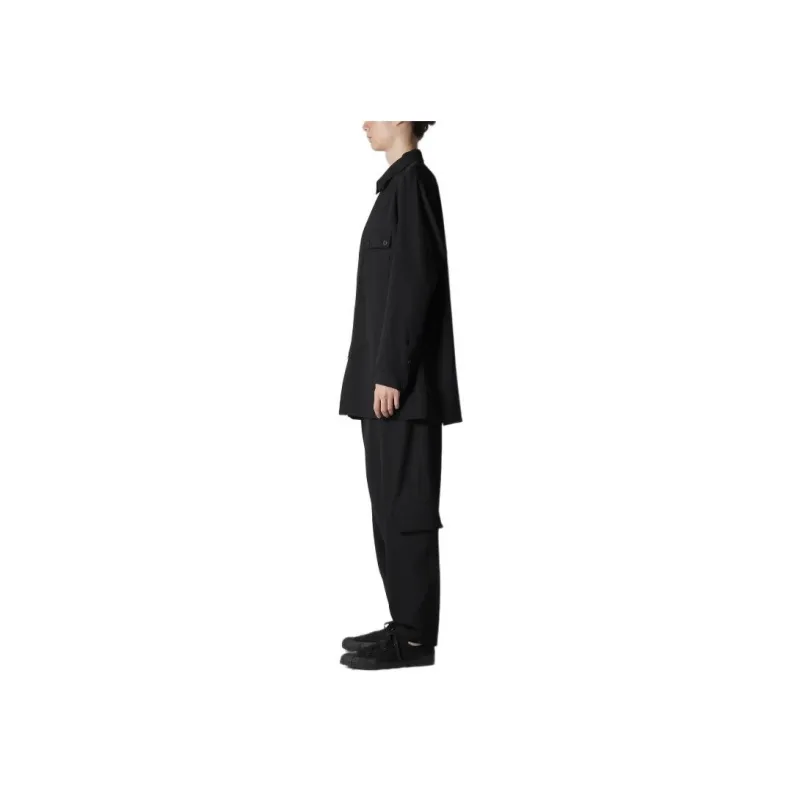 Yohji Yamamoto Long-Sleeved Button-Up Shirt-2