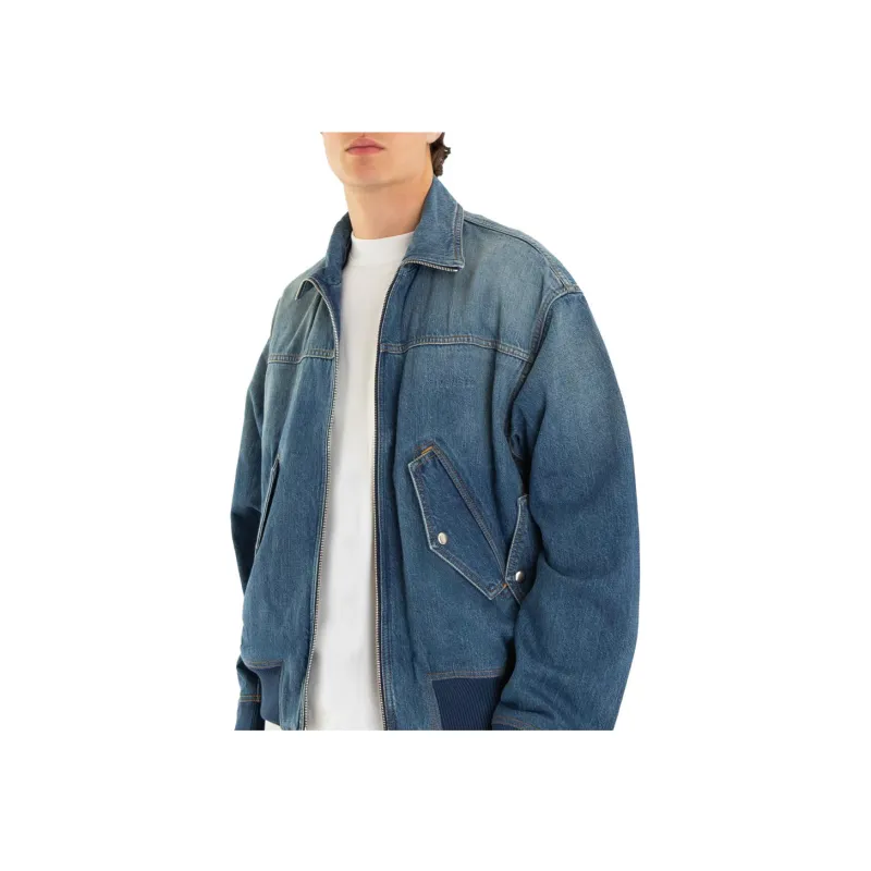 Givenchy Bomber Jacket In Denim Jackets & Coats Men's Medium Blue-2