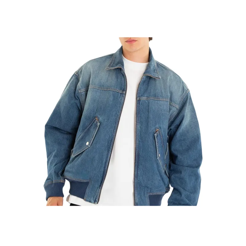 Givenchy Bomber Jacket In Denim Jackets & Coats Men's Medium Blue-3