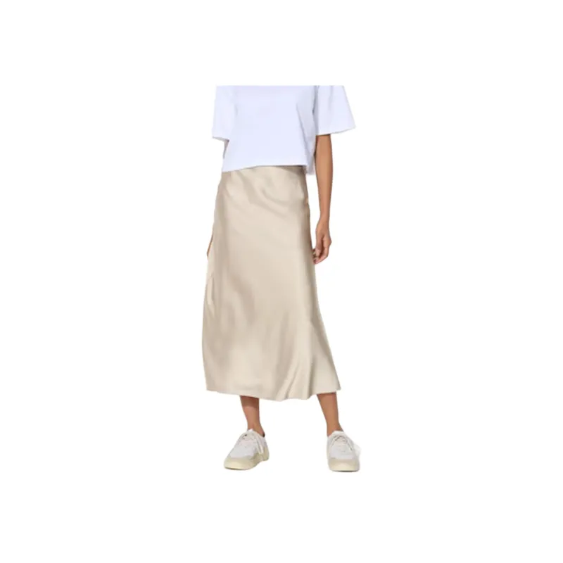 UNIQLO Casual Long Skirts Women's Light Beige-1