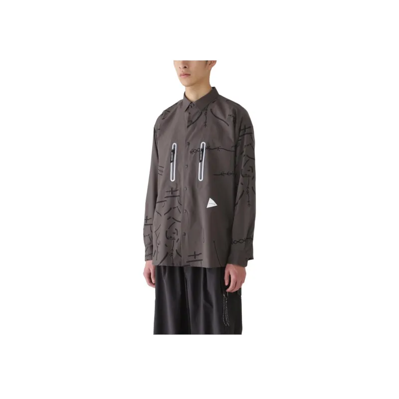 And Wander Daijiro Ohara Map Key Print Shirt-2
