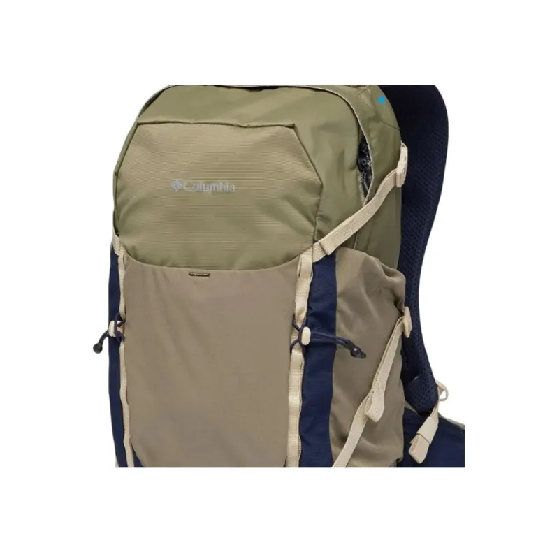 Columbia Polyester Outdoor Hiking Bag Backpacks Unisex Stone Green & Preppy Marine-4