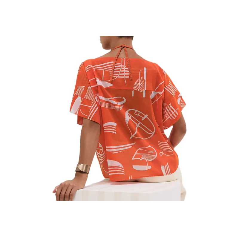 HERMES Regular T Shirt Women's Orange-0