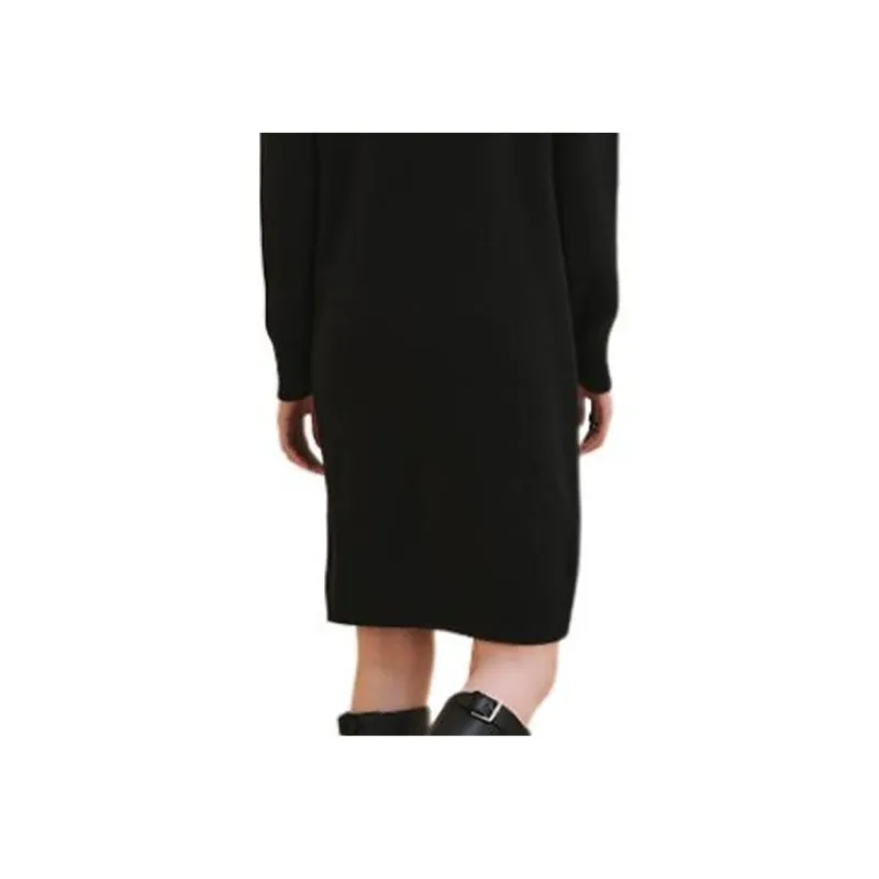 HERMES FW24 Long Sleeved Dresses Women's Black-2