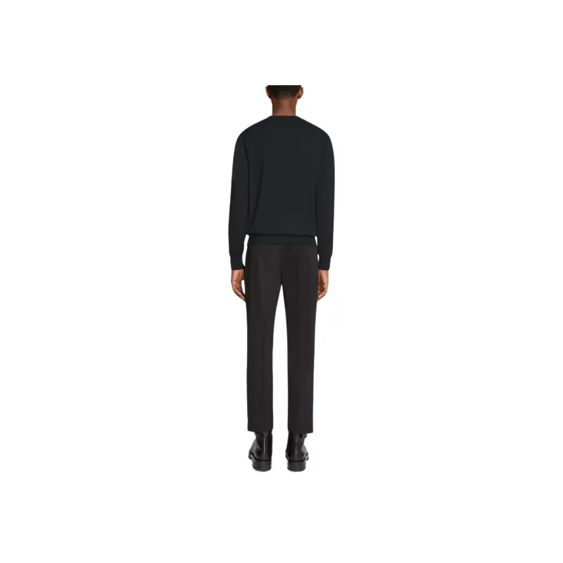 DRIES VAN NOTEN Long Sleeved Crew Neck Sweater-2