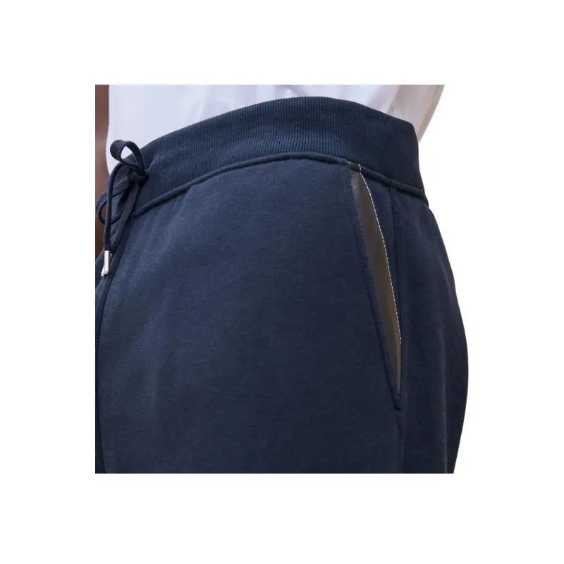 HERMES Knitted Sports Pants Men's Marine Blue-2