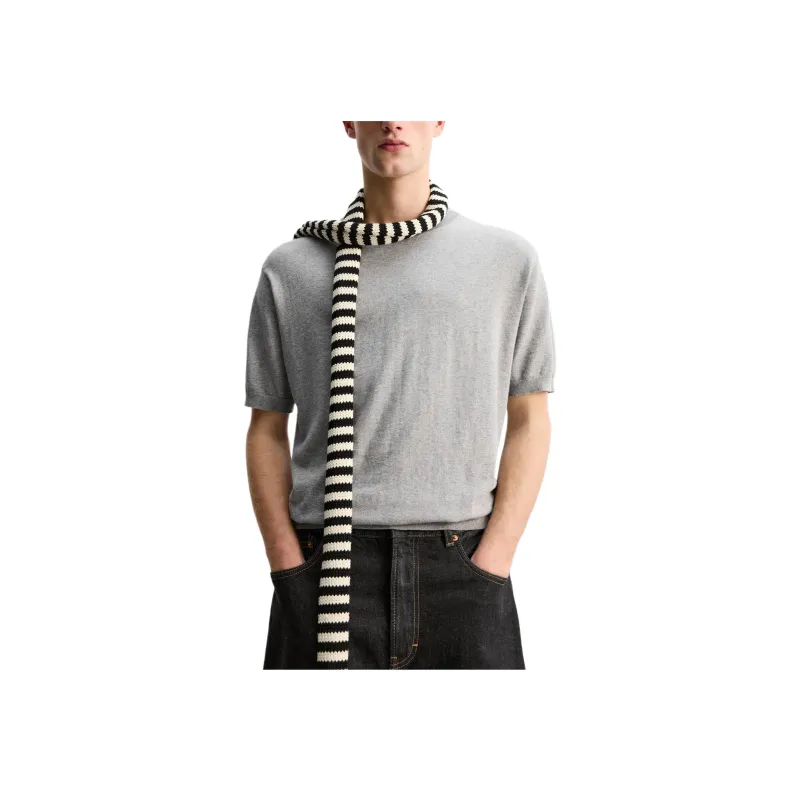ZARA T Shirt Men's Zebra Print Gray-2