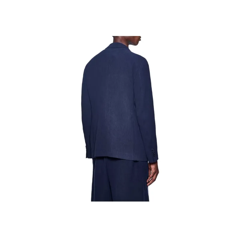 Emporio Armani Upton Line Single breasted Jacket In Linen Canvas-1