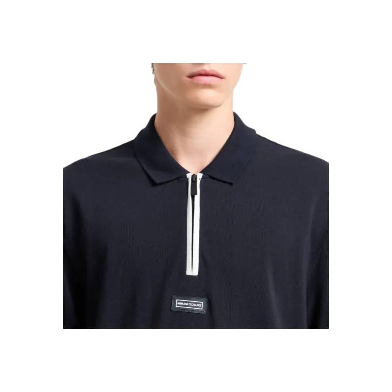 ARMANI EXCHANGEAE Polo Shirt Men's Marine Blue-1