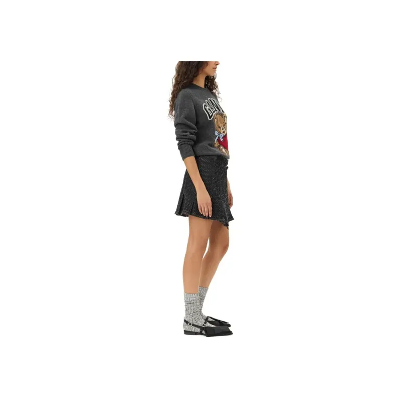 GANNI Embroidered Logo Jumper-2