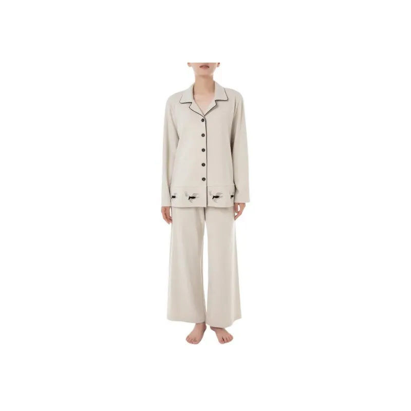 THE BEAST Pajama Set Women's Beige-1
