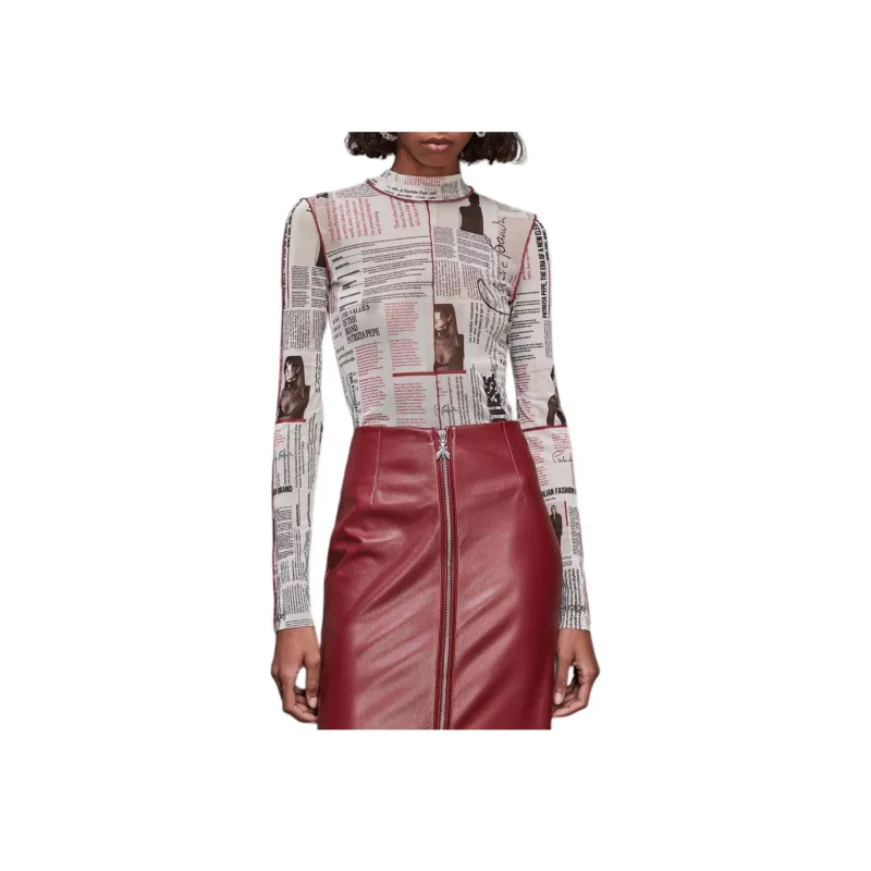 Patrizia Pepe Manifesto print Top-1