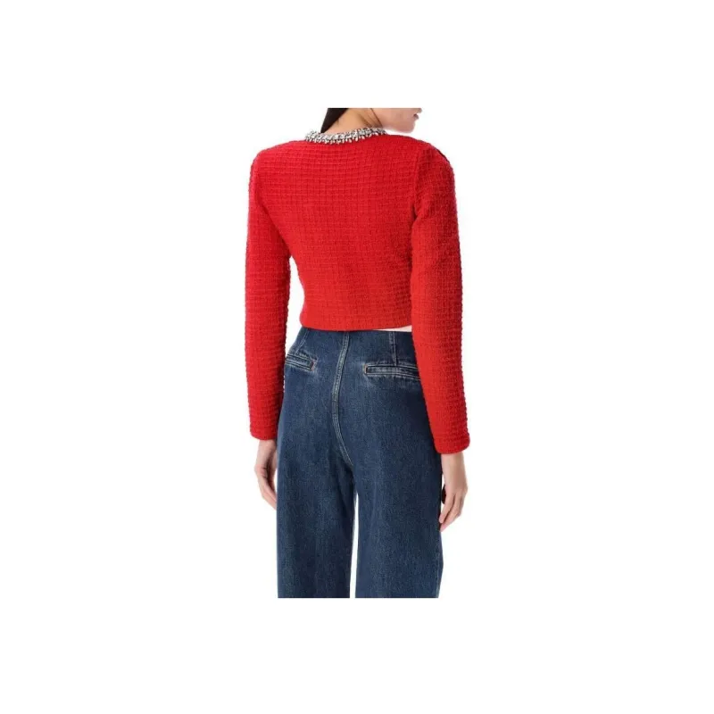 Self portrait Textured Knit Cardigan-2