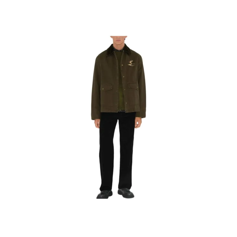 Burberry Logo Embroidered Field Jacket-1