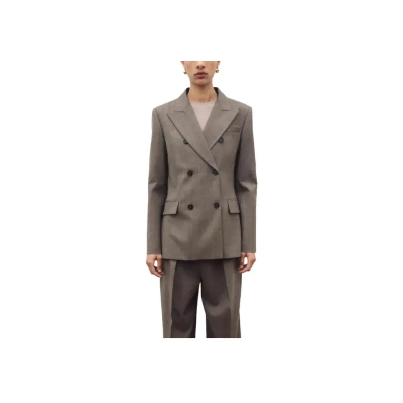 ZARA ZW Series Business Suit Women's Light Brown-2