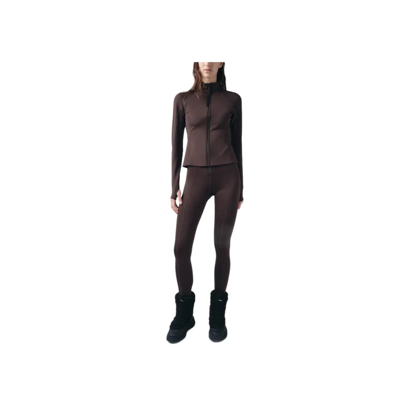 ZARA ZW Series Jackets Coats Women's Brown-2