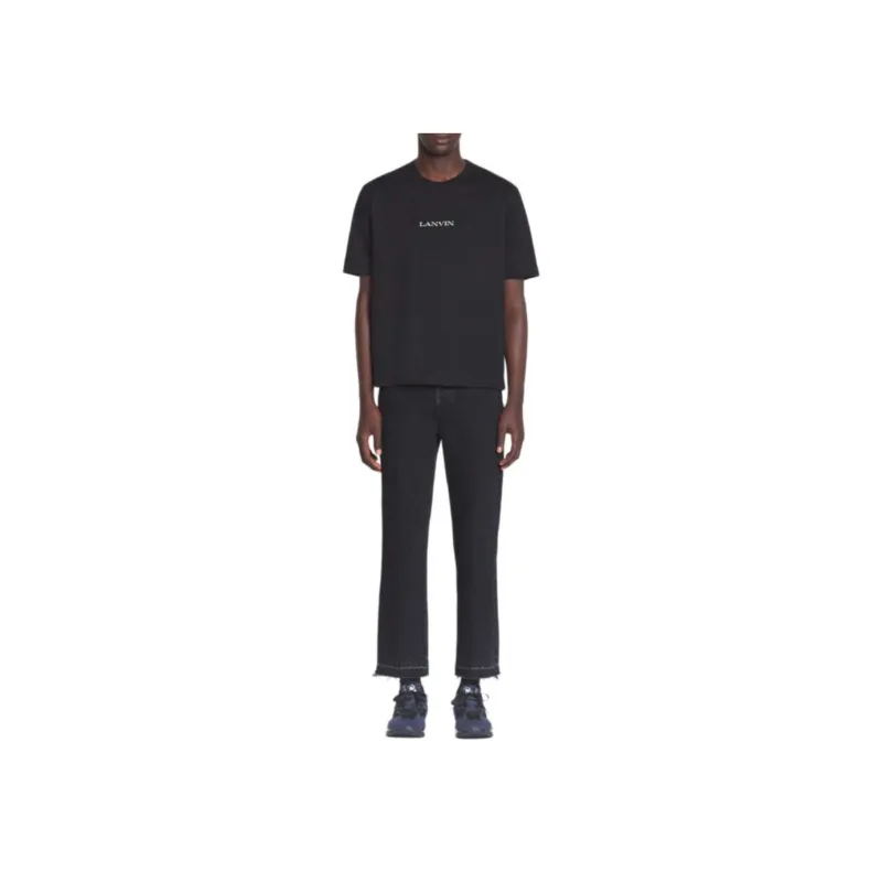 Lanvin Logo Embroidered Classic T Shirt-1