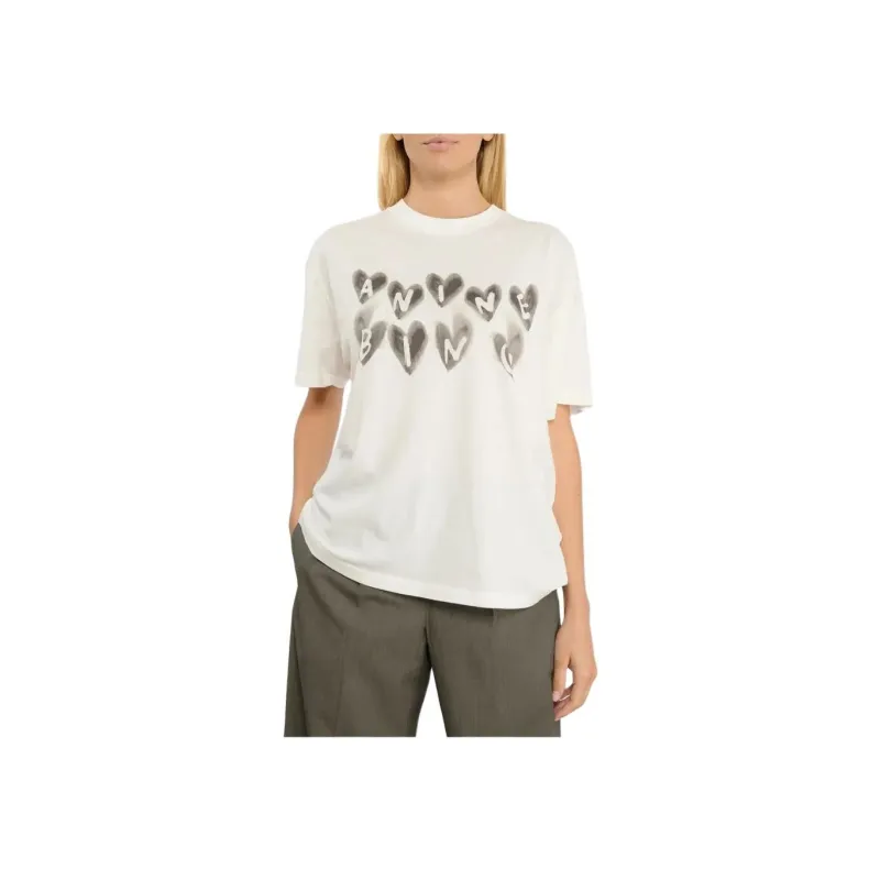 Anine Bing Cade Hearts T shirt-2