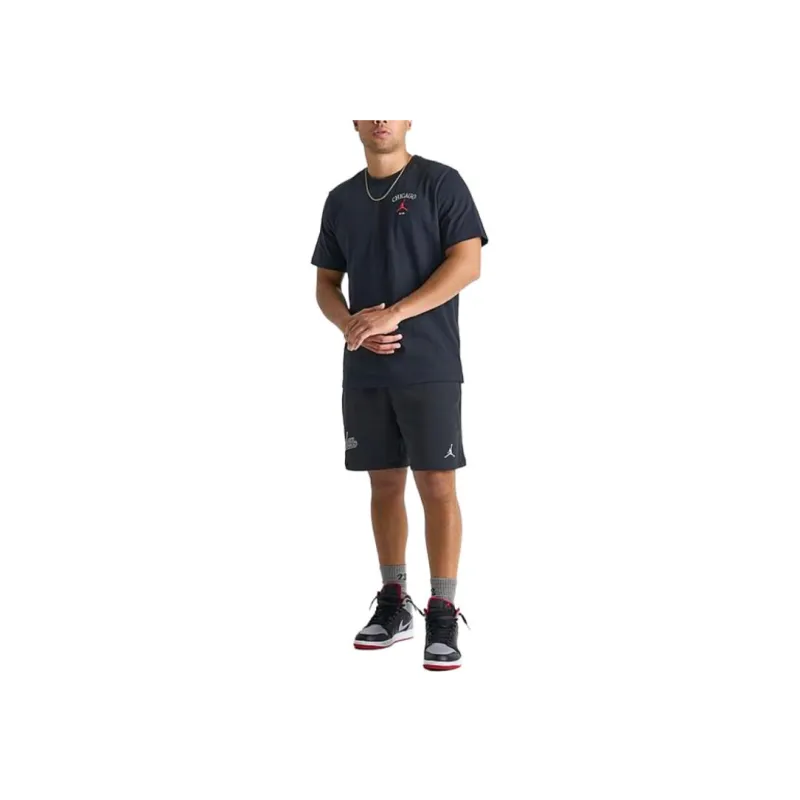 Jordan T Shirts Men Black-3