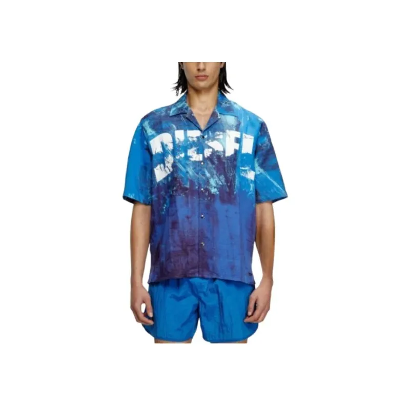 DIESEL Charles D Pop Printed Beach Shirt-3