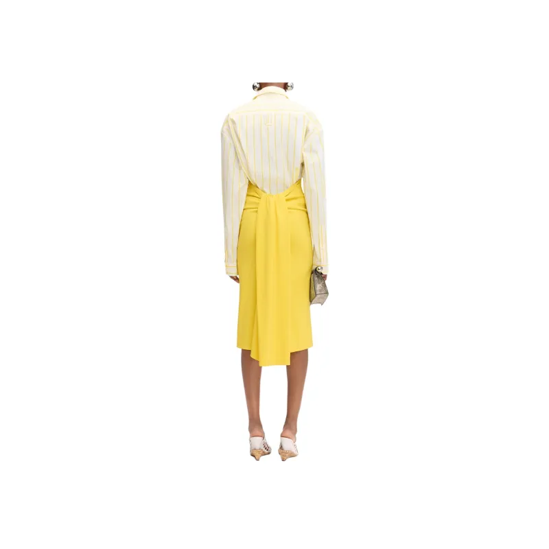 Jacquemus Draped Straight Skirt-3