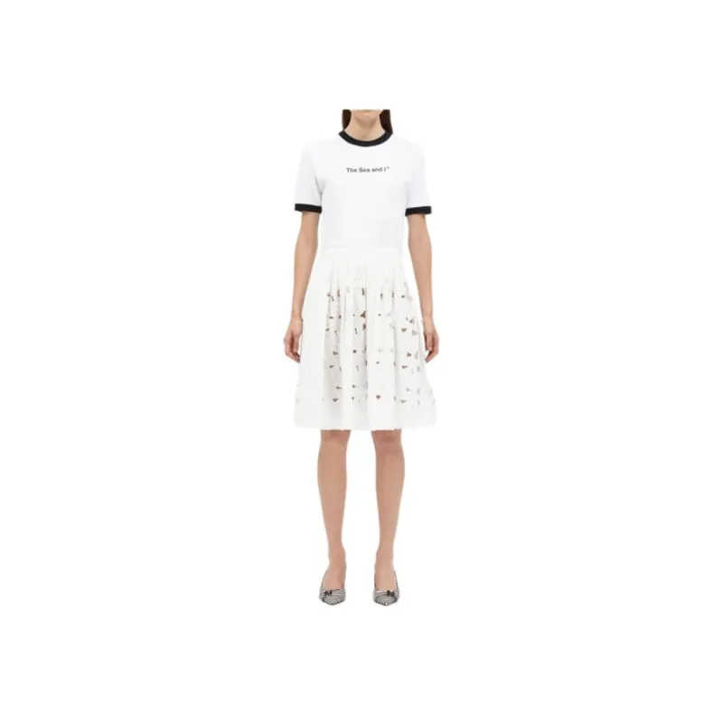 MSGM Sangallo lace Skirt-4