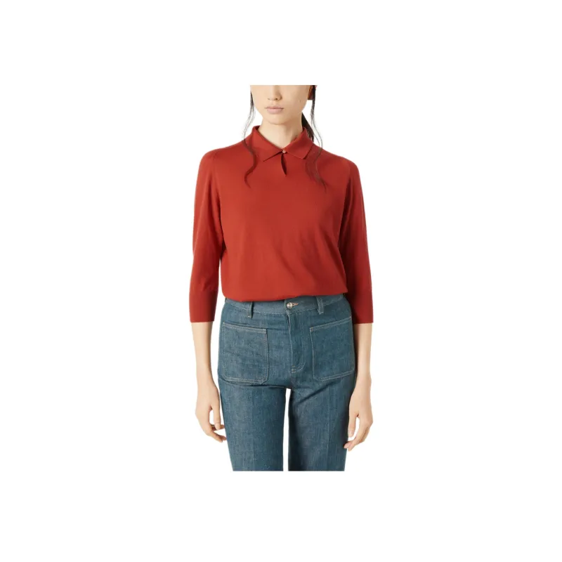 Loro Piana SS25 Polo Shirt Women's Red-2