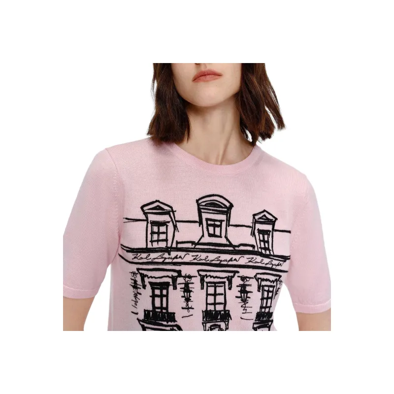 KARL LAGERFELD SS25 Sweater Women's Pink-6