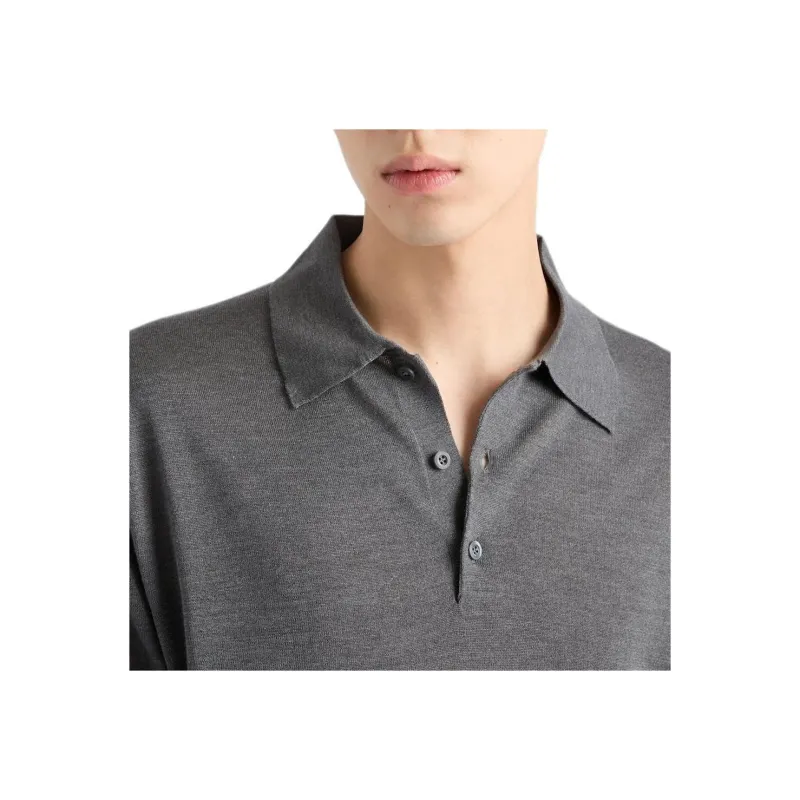 PRADA Knitted Polo Shirt-4