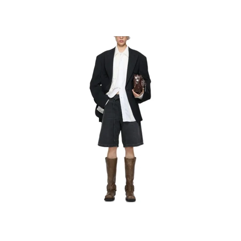 Acne Studios Single Breasted Pinstripe Blazer-1