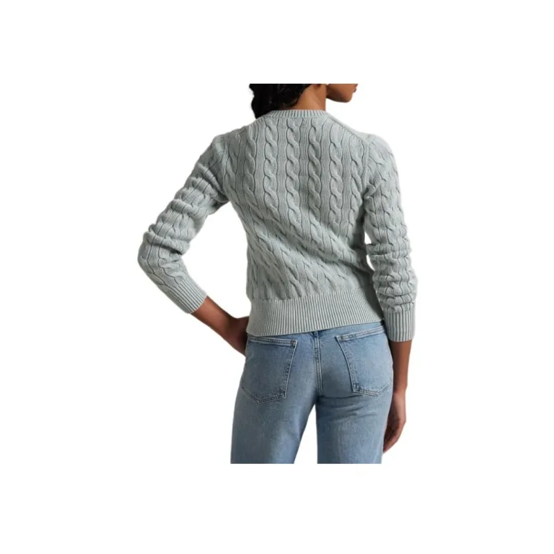 Polo Ralph Lauren Cable Knit Cardigan Light Chambray-3