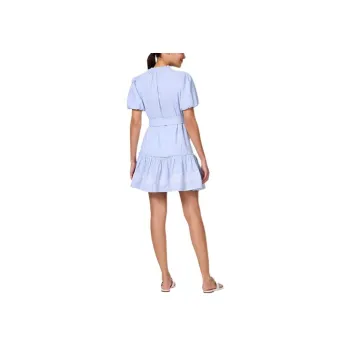 Kate Spade Qutlel Collection SS25 Short Sleeved Dress Women's Blue