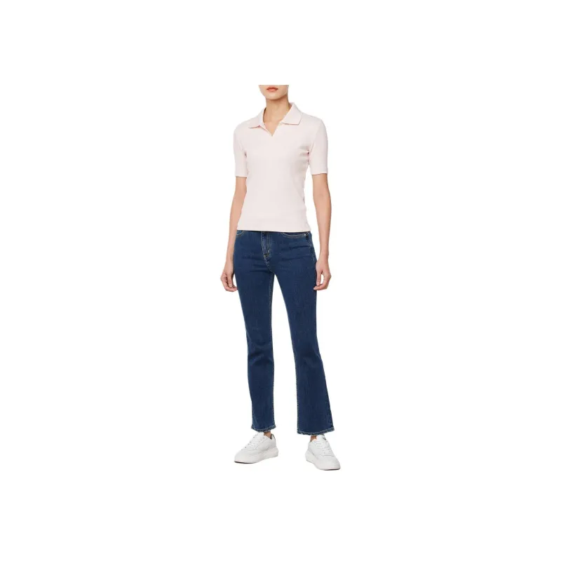 CALVIN KLEIN Polo Shirt Women's Light Pink-2