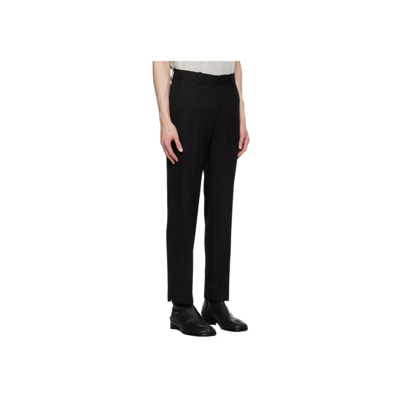 Lanvin Satin Trim Mid Rise Trousers-4