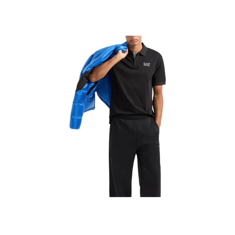 EMPORIO ARMANI EA7 Polo Shirt Men's Black-2