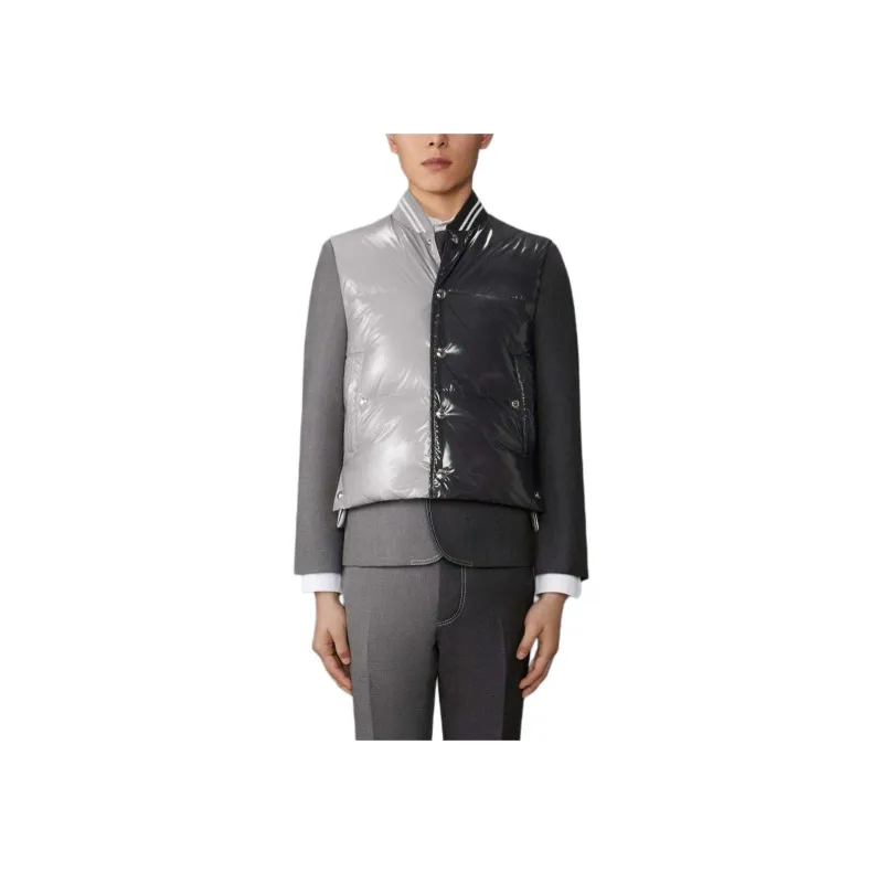 THOM BROWNE Two Toned Sleeveless Down Gilet-3
