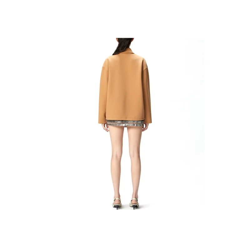 PINKO Logo Embossed Zip Up Sweatshirt-3