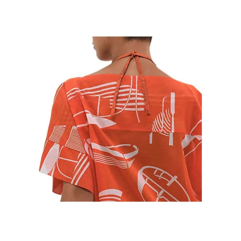 HERMES Regular T Shirt Women's Orange-2
