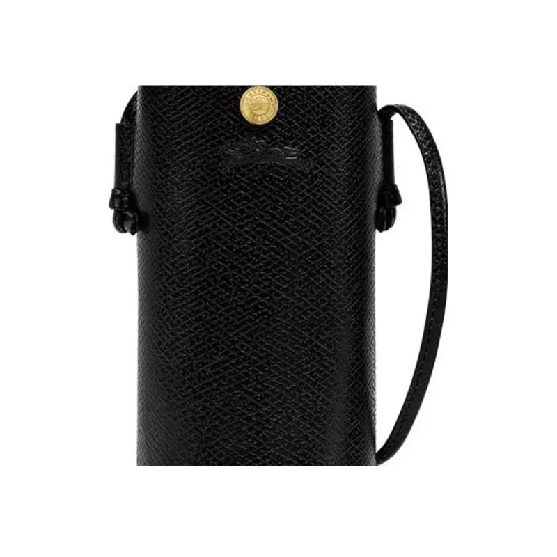 LONGCHAMP Cow Leather Water Bottle Bag, Crossbody Bag Women's Black-4