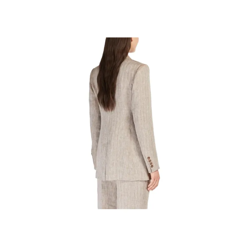 MaxMara Studio Business Suit Coat Women's Brown-4