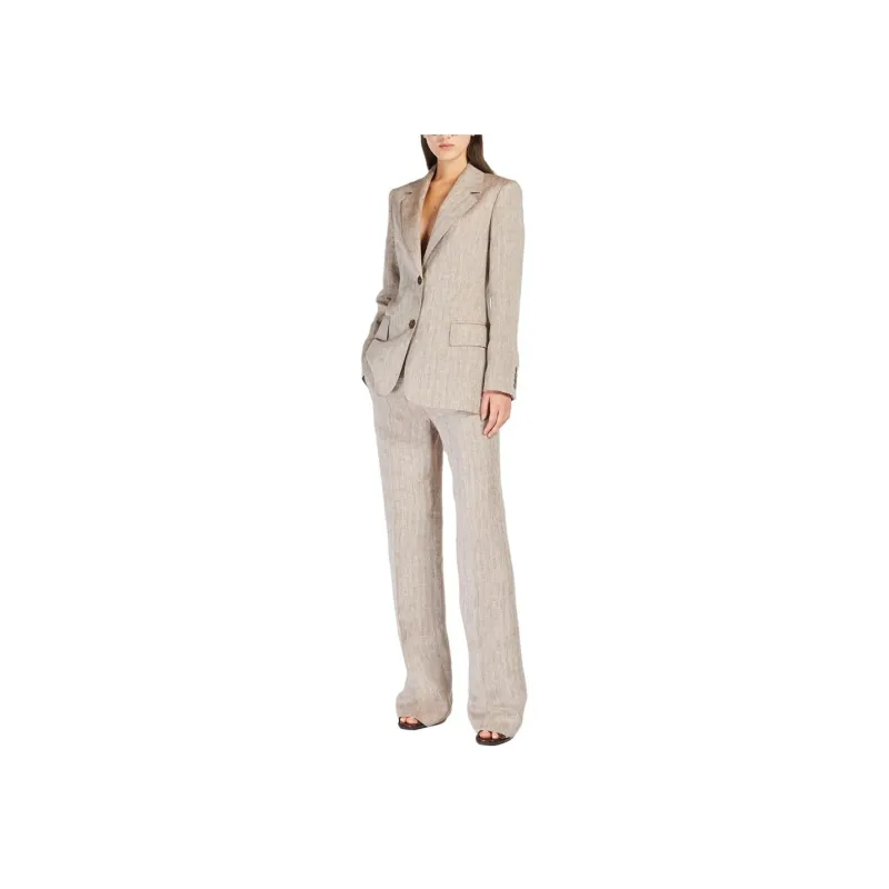 MaxMara Studio Business Suit Coat Women's Brown-2