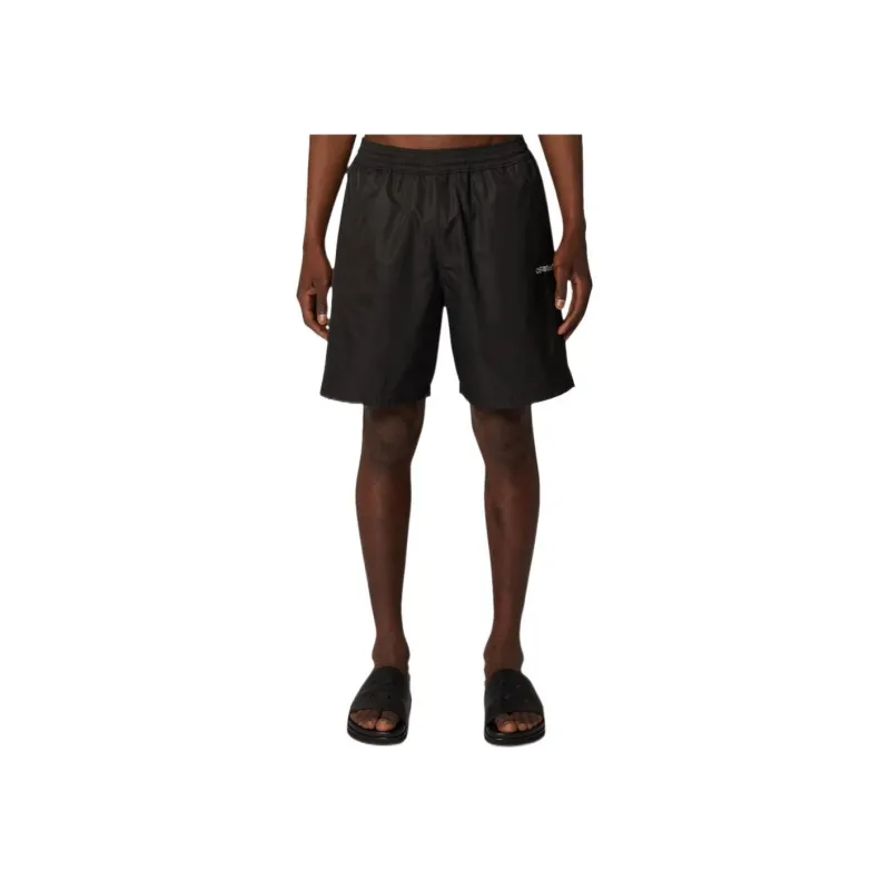 OFF WHITE Logo Printed Straight Leg Swim Shorts-2